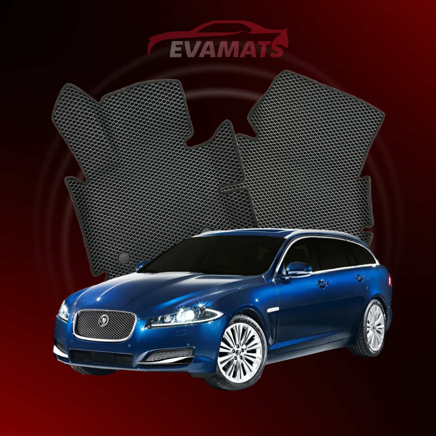 Alfombrillas de coche EVAMATS para Jaguar XF 1ª generación año 2007-2015 STATION WAGON