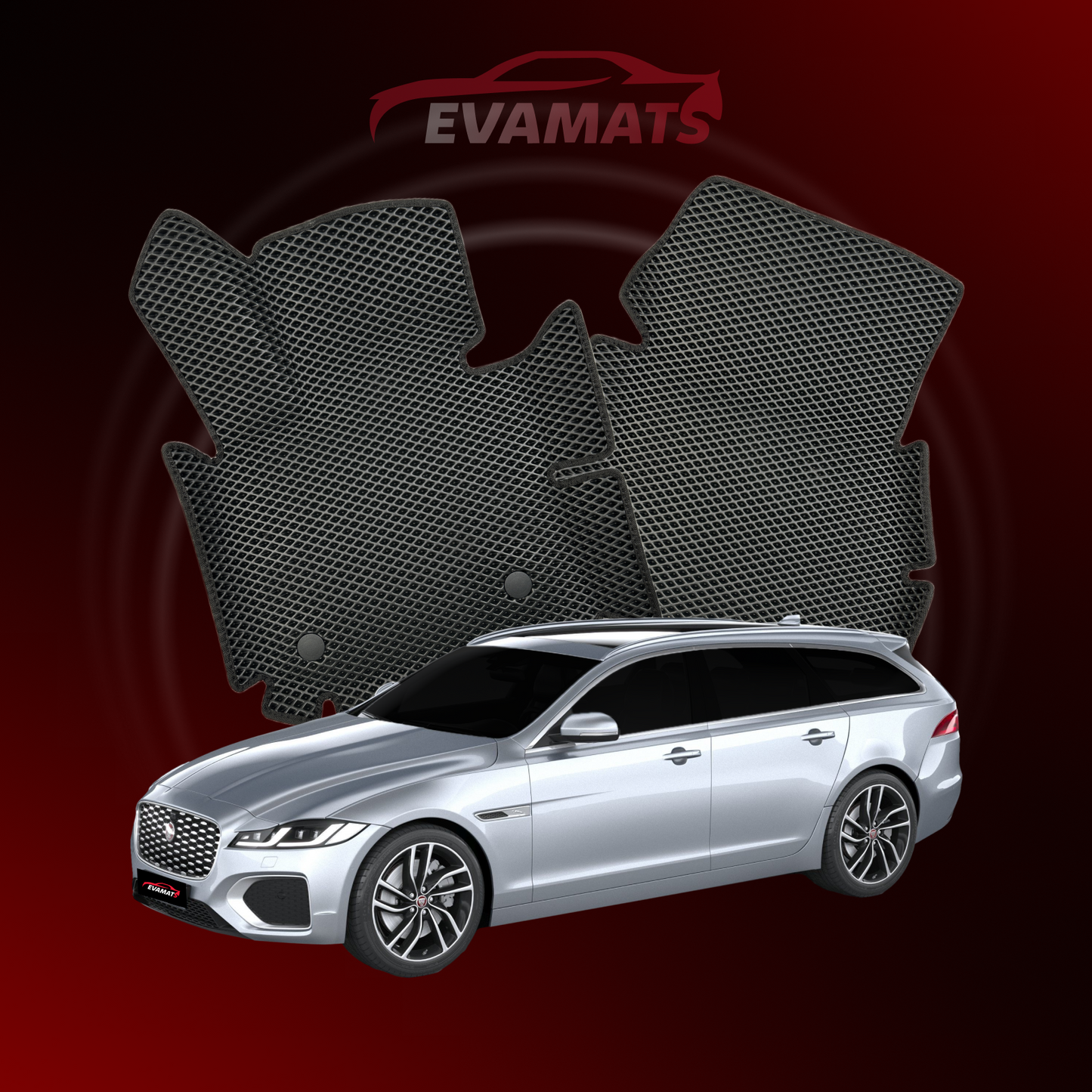 Alfombrillas de coche EVAMATS para Jaguar XF 2ª generación año 2015-2025 STATION WAGON