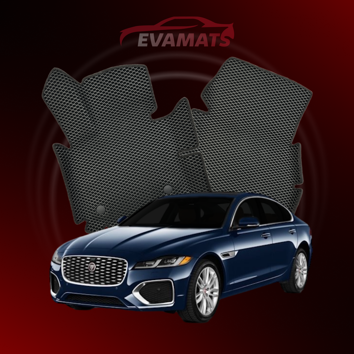 Alfombrillas de coche EVAMATS para Jaguar XF 2ª generación año 2015-2025 LONG SEDAN