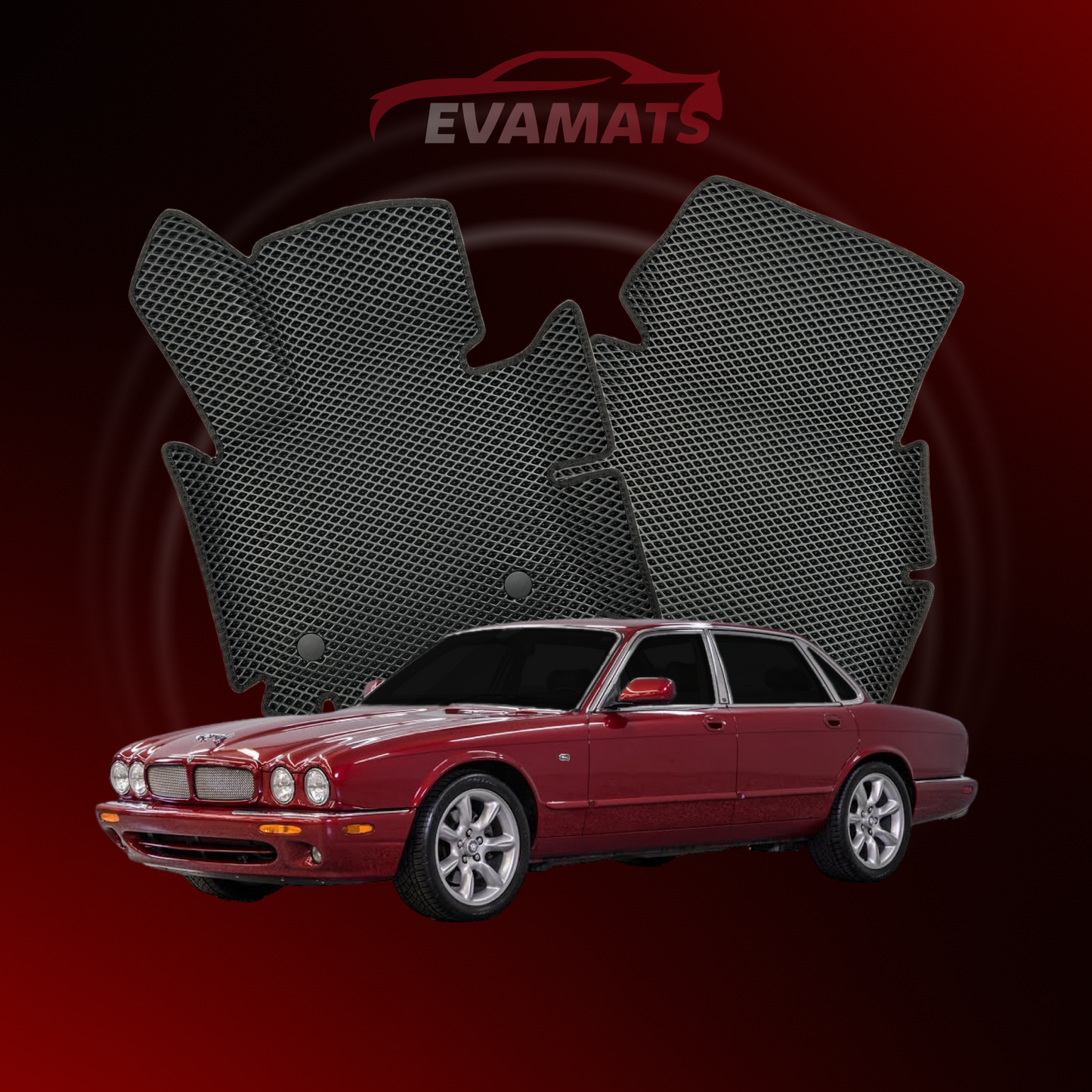 Alfombrillas de coche EVAMATS para Jaguar XJR(X308) 2ª generación año 1997-2003 SEDAN