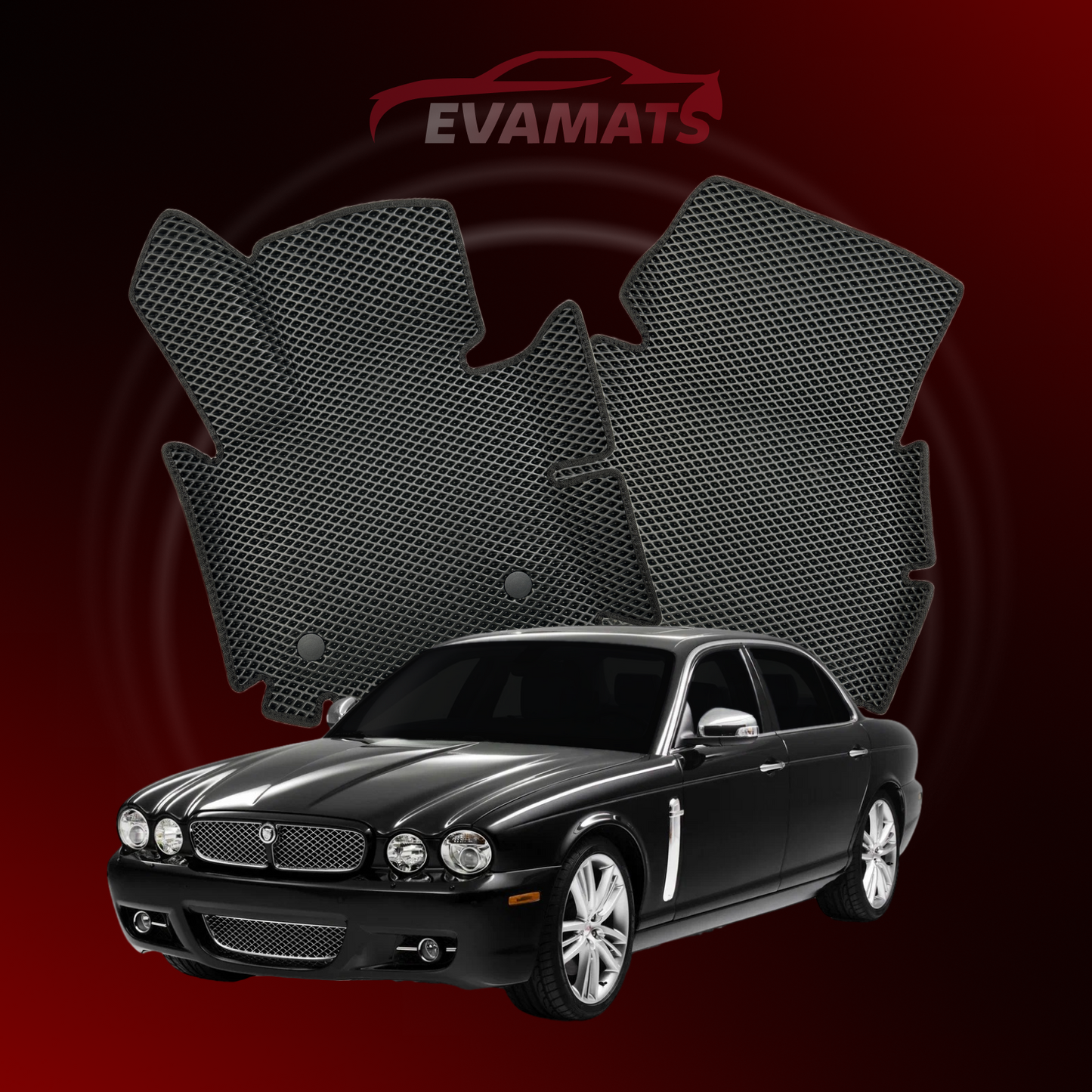 Car mats EVAMATS for Jaguar XJR(X350) 3 gen 2003-2007 year SEDAN