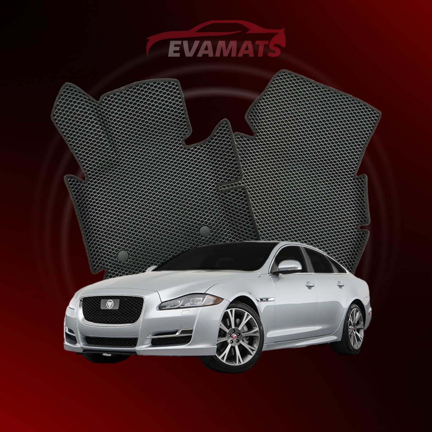 Alfombrillas de coche EVAMATS para Jaguar XJR(X351) 4ª generación año 2013-2019 LONG SEDAN