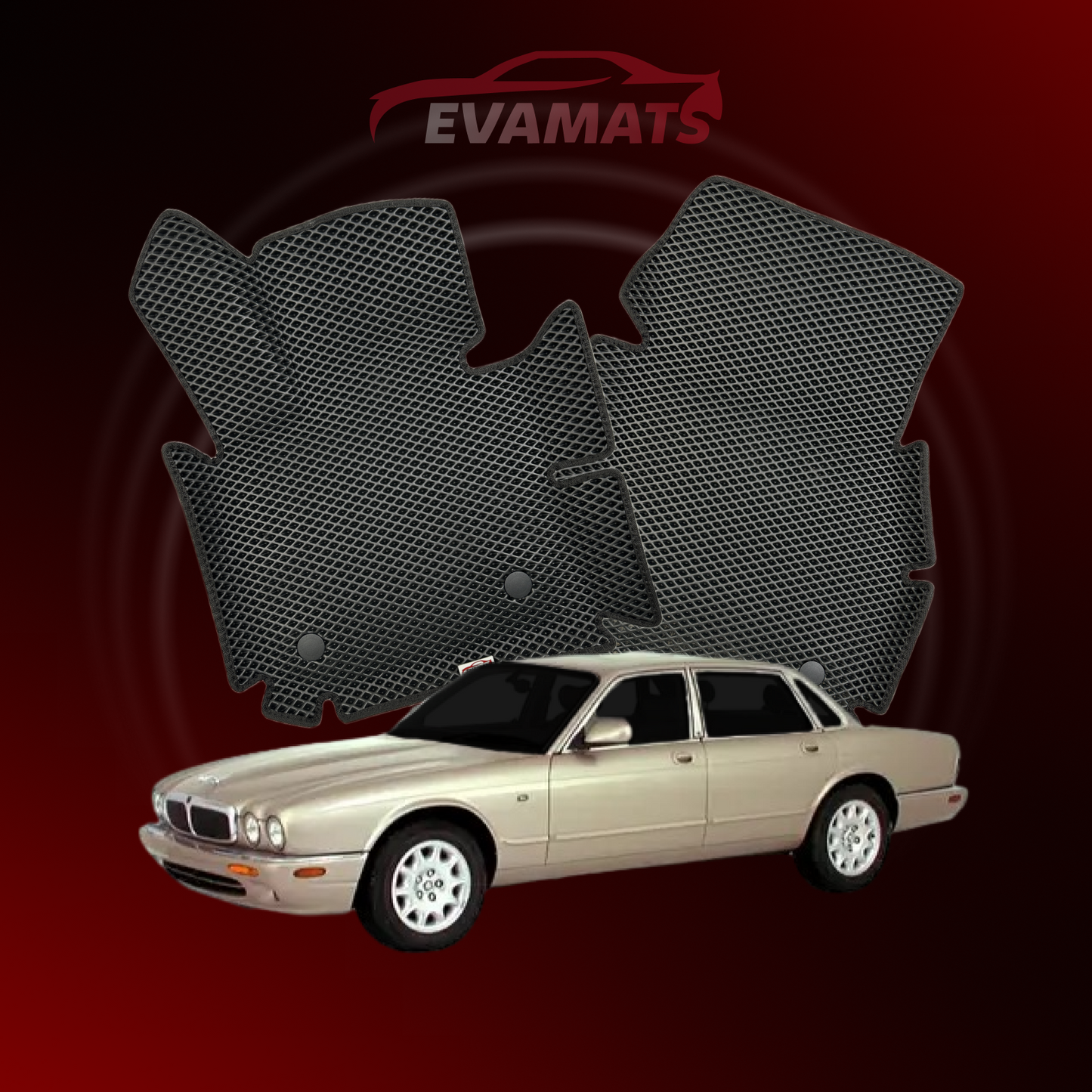 Car mats EVAMATS for Jaguar XJ(X308) 2 gen 1997-2003 year SEDAN