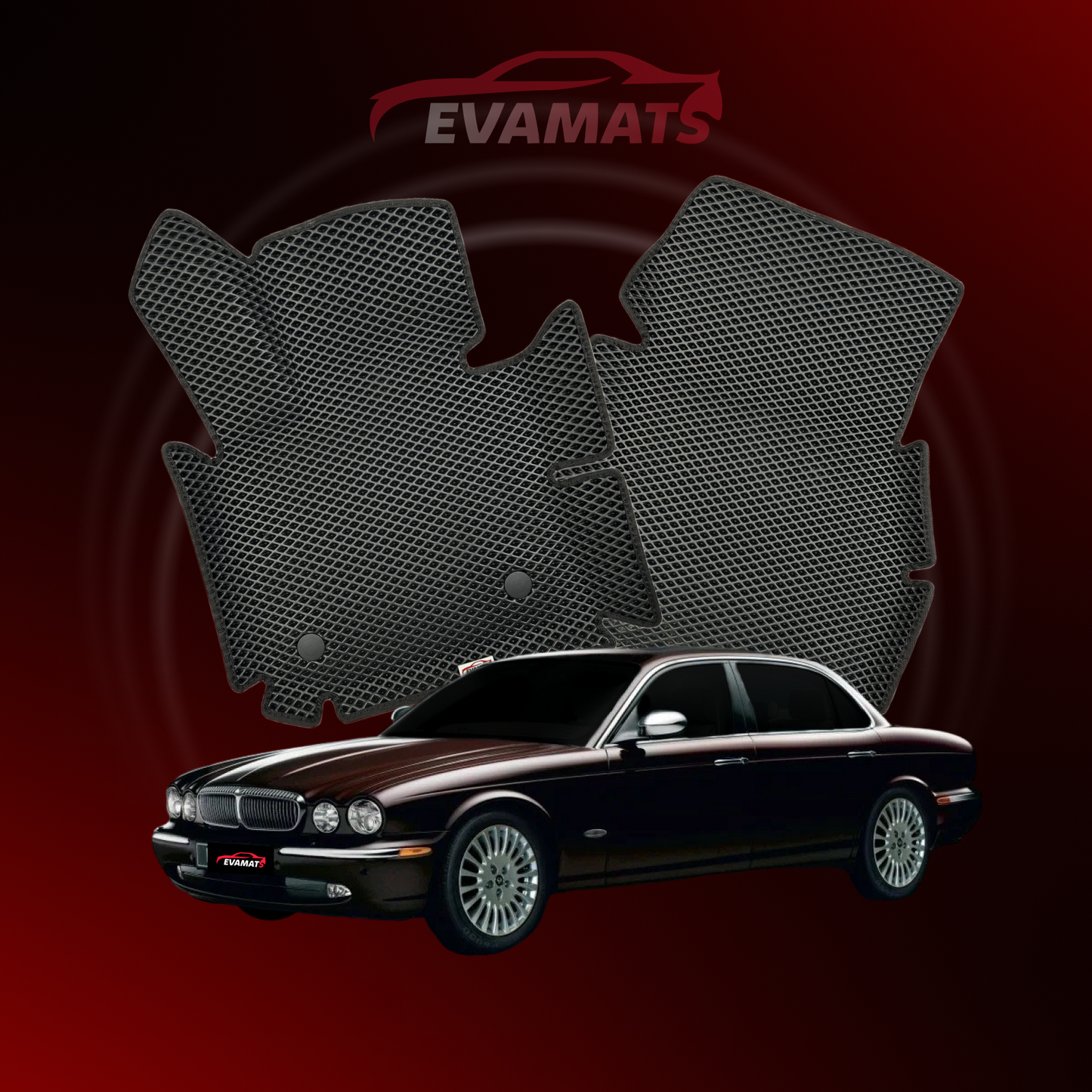 Alfombrillas de coche EVAMATS para Jaguar XJ(X350) 3ª generación año 2003-2009 LONG SEDAN