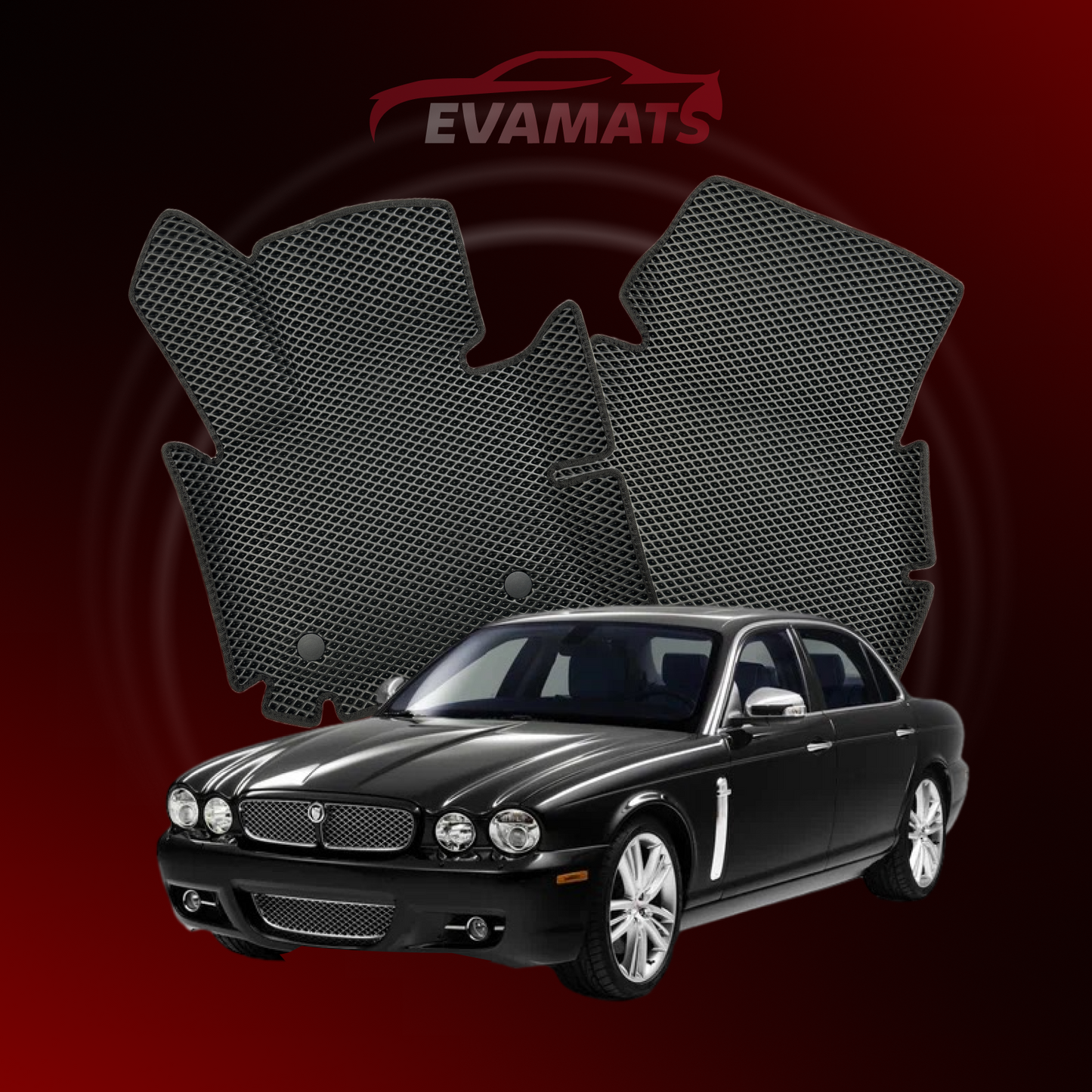 Car mats EVAMATS for Jaguar XJ(X350) 3 gen 2003-2009 year SEDAN