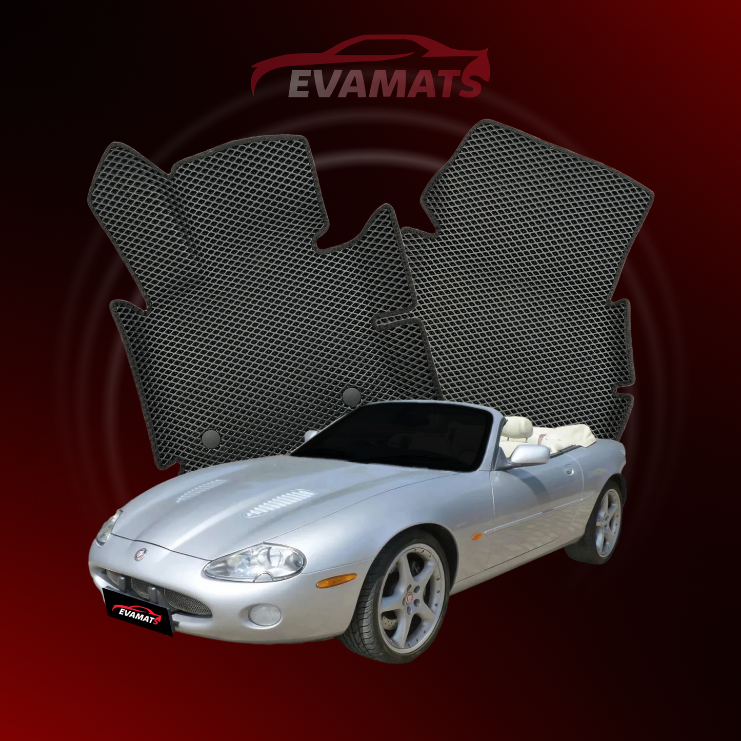 Autokoberce EVAMATS pro Jaguar XK 1 gen 1996-2006 rok CABRIO