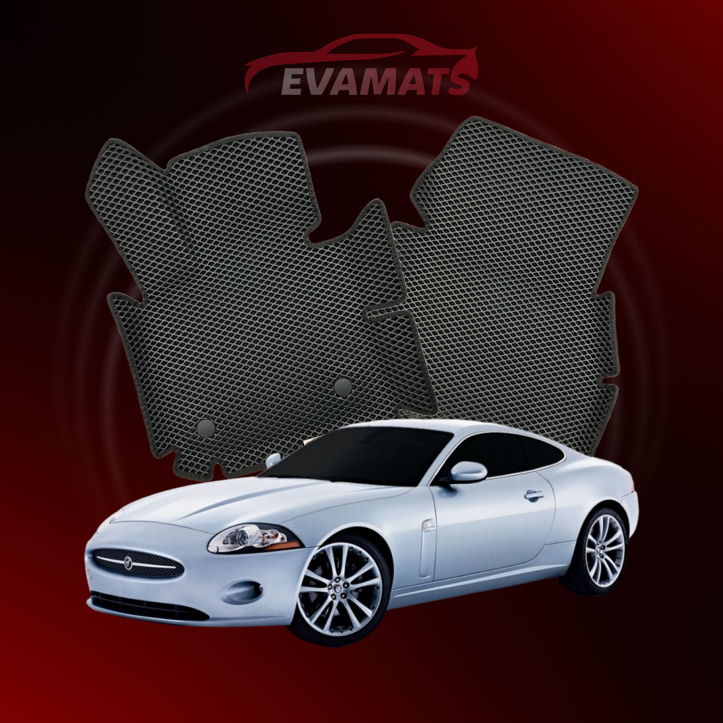 Tapis de voiture EVAMATS pour Jaguar XK 2 gen 2006-2014 année COUPÉ