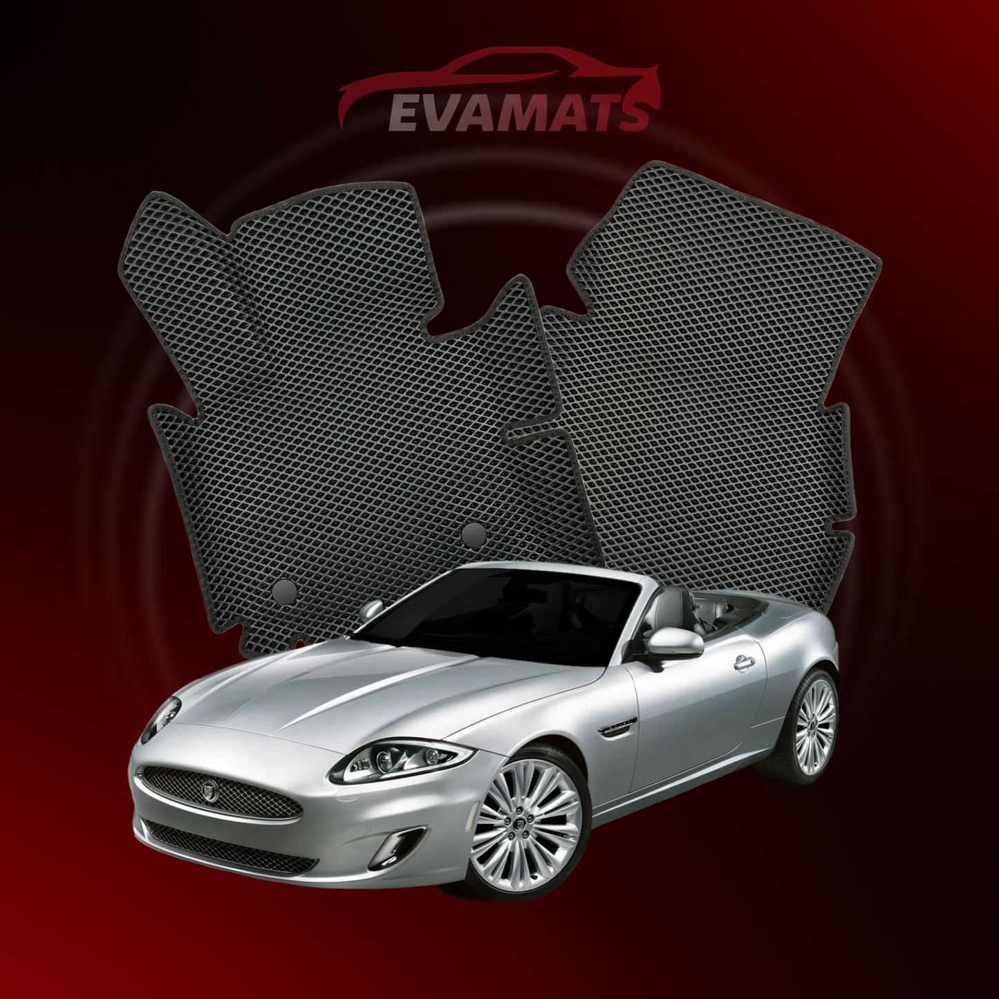 Car mats EVAMATS for Jaguar XK 2 gen 2006-2014 year CABRIO