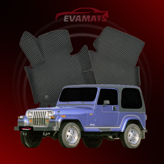 Alfombrillas de coche EVAMATS para Jeep Wrangler(YJ) 1ª generación 1986-1996 años SUV 3 puertas