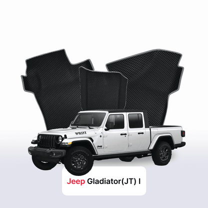 Car mats EVA for Jeep Gladiator(JT) 1 gen 2019-2028 year PICK-UP  double cabin