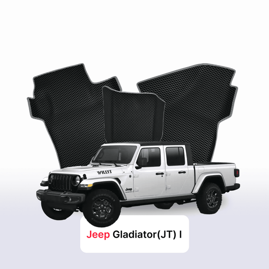 Car mats EVA for Jeep Gladiator(JT) 1 gen 2019-2028 year PICK-UP  double cabin