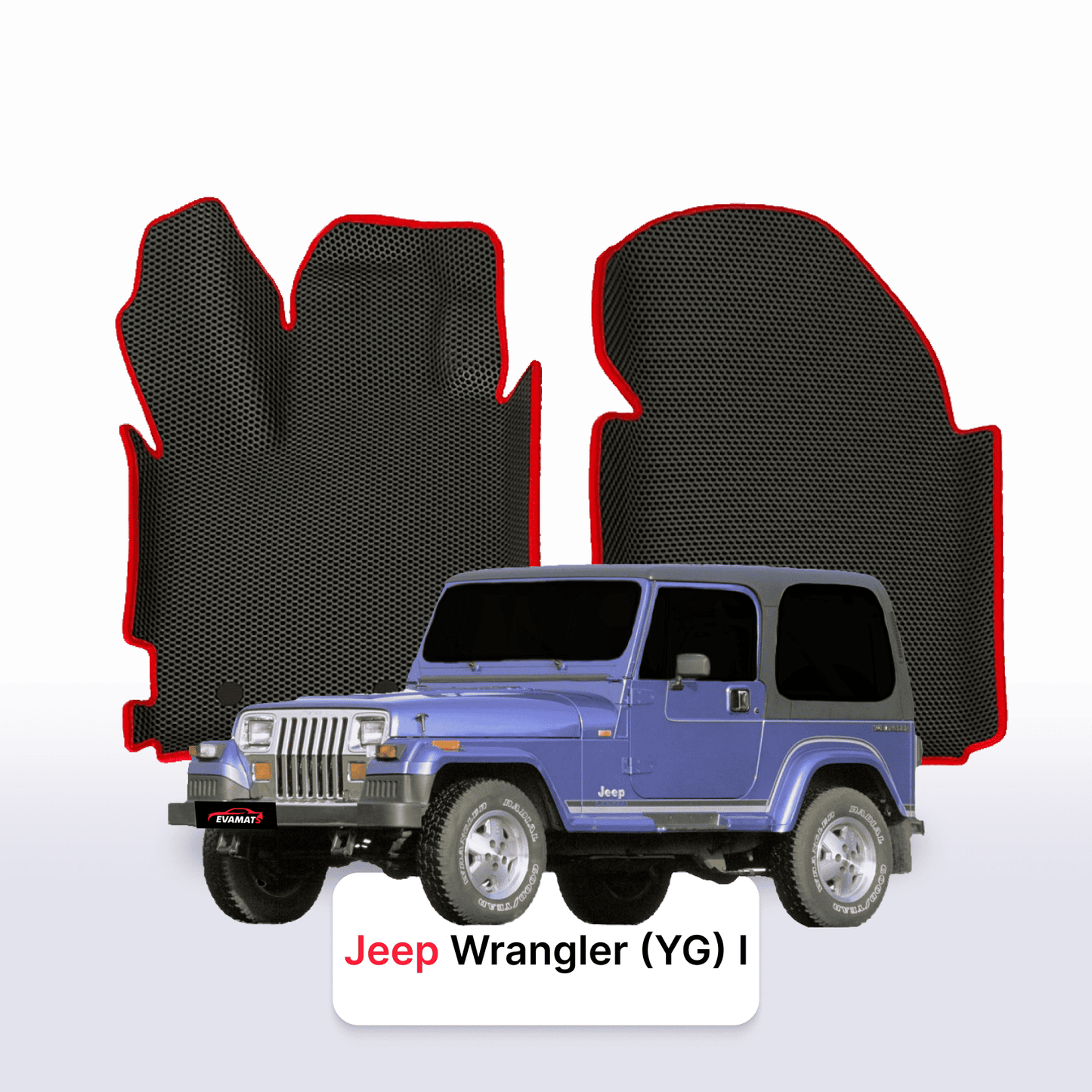 Car mats EVAMATS for Jeep Wrangler(YJ) 1 gen 1986-1996 year SUV 3 door