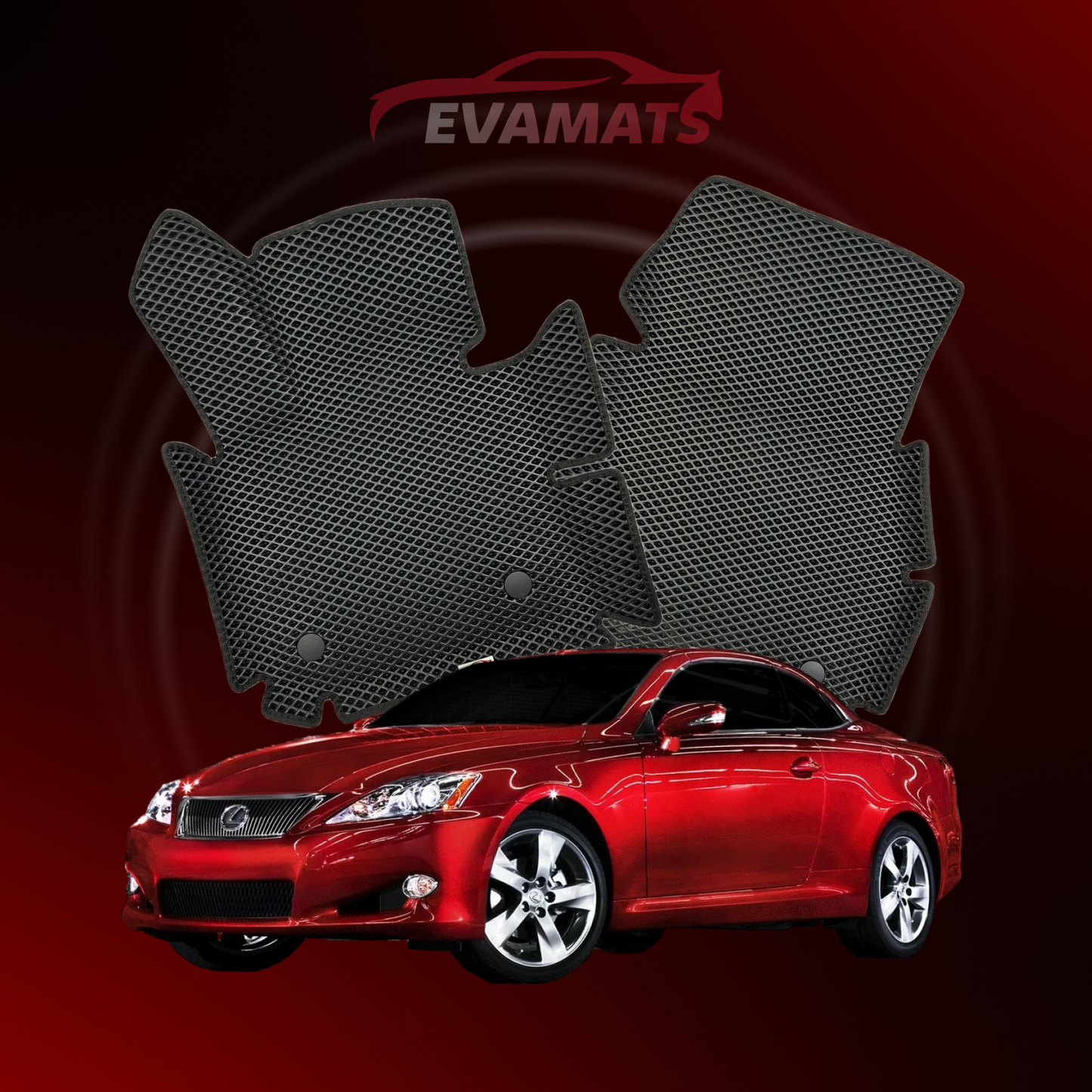 Tapis de voiture EVAMATS pour Lexus IS 2 gen 2005-2016 année COUPE/CABRIO