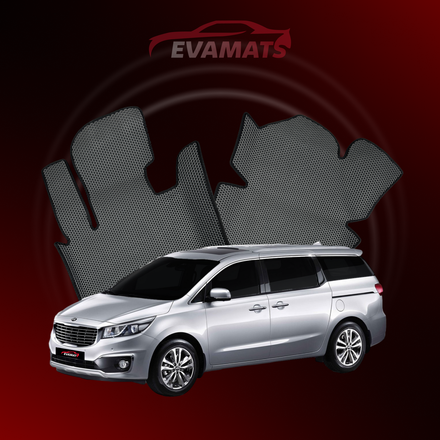 Autokoberce EVAMATS pro Kia Carnival III gen 2014-2021 rok MINIVAN