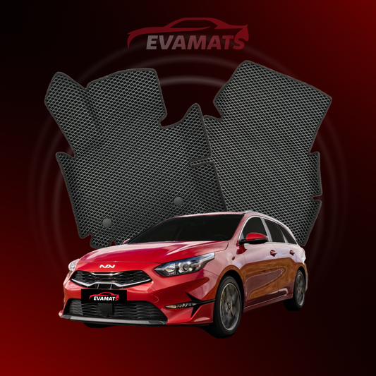 Alfombrillas de coche EVAMATS para Kia Ceed III gen 2018-2025 año STATION WAGON