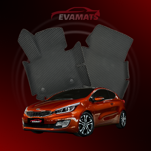 Alfombrillas de coche EVAMATS para Kia Ceed II gen 2012-2018 año HATCHBACK 3 puertas