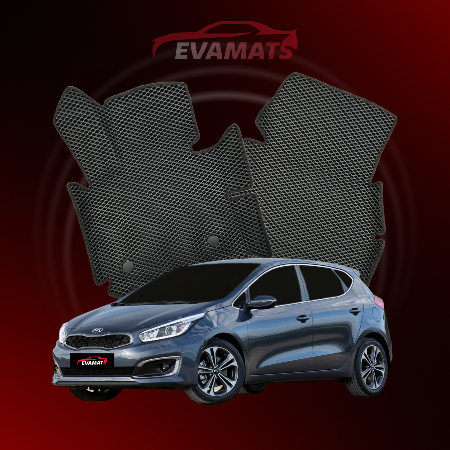 Autokoberce EVAMATS pre Kia Ceed II gen 2012-2018 rok HATCHBACK 5 dv.