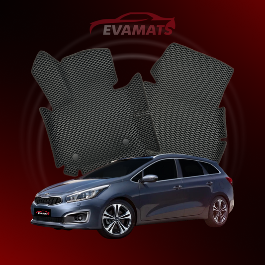 Alfombrillas de coche EVAMATS para Kia Ceed II gen 2012-2018 año STATION WAGON