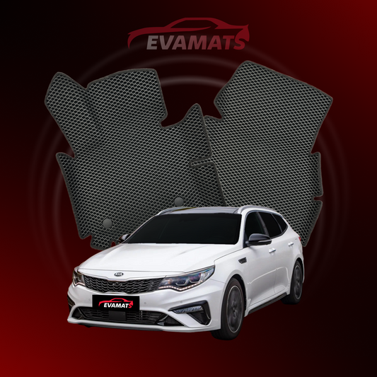 Alfombrillas de coche EVAMATS para Kia Optima IV gen 2015-2020 año STATION WAGON