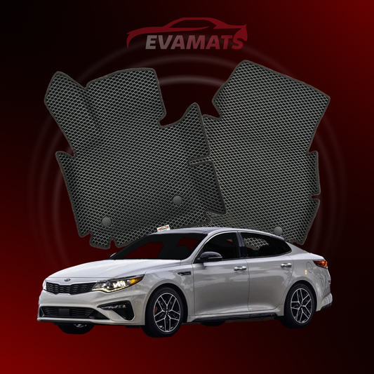 Alfombrillas de coche EVAMATS para Kia Optima IV gen 2015-2020 año SEDAN