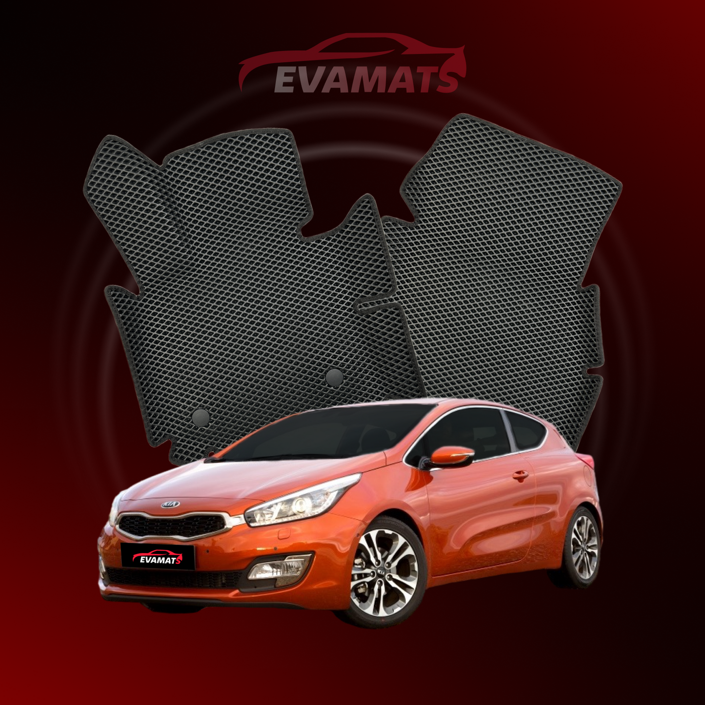 Autokoberce EVAMATS pre Kia ProCeed II gen 2012-2018 rok HATCHBACK 3 dvere