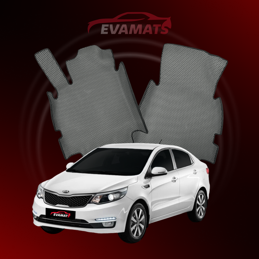 Tappetini per auto EVAMATS per Kia Rio III gen 2011-2017 anno BERLINA