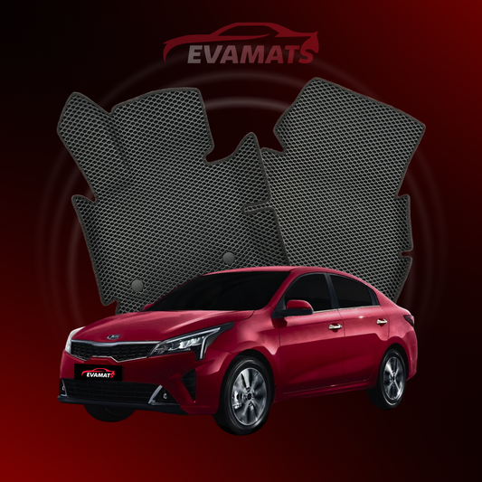 Alfombrillas de coche EVAMATS para Kia Rio IV gen 2017-2023 año SEDAN