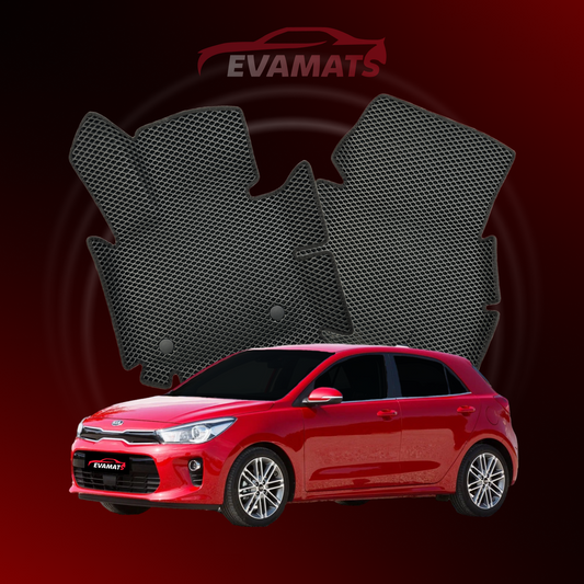 Alfombrillas de coche EVAMATS para Kia Rio(EU) IV gen 2017-2023 año HATCHBACK 5 puertas