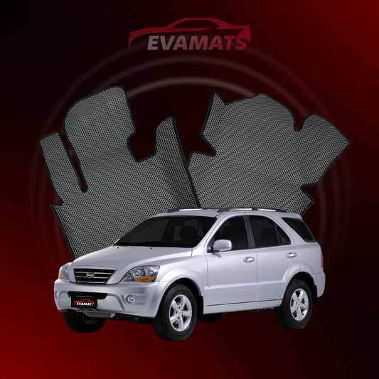 Fußmatten EVAMATS für Kia Sorento I Gen 2002–2011, SUV, 7-Sitzer