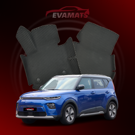 Alfombrillas de coche EVAMATS para Kia Soul EV II gen 2019-2024 año HATCHBACK 5 puertas