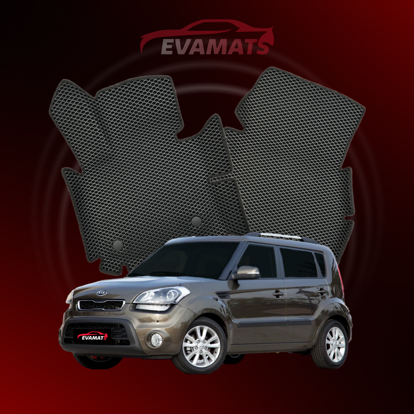 Autokoberce EVAMATS pre Kia Soul I gen 2008-2014 ročník HATCHBACK 5 dv.