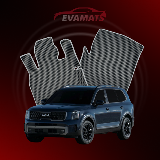 Car mats EVAMATS for Kia Telluride I gen 2019-2025 year SUV 7 seater