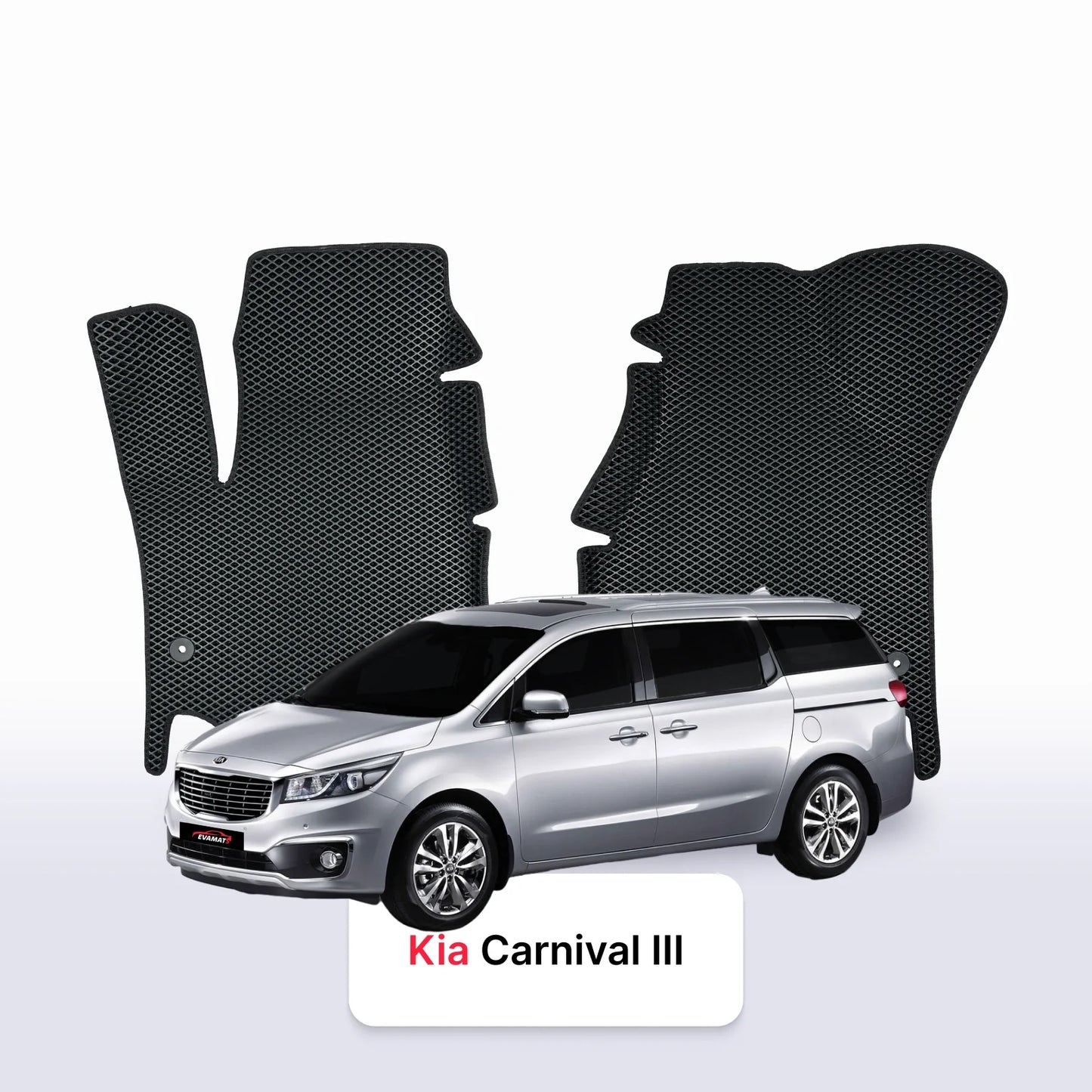 Car mats EVA for Kia Carnival III gen 2014-2021 year MINIVAN