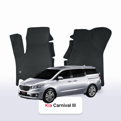 Car mats EVA for Kia Carnival III gen 2014-2021 year MINIVAN