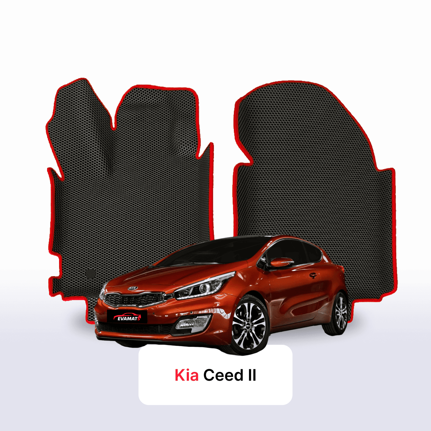 Car mats EVAMATS for Kia Ceed II gen 2012-2018 year HATCHBACK 3 door