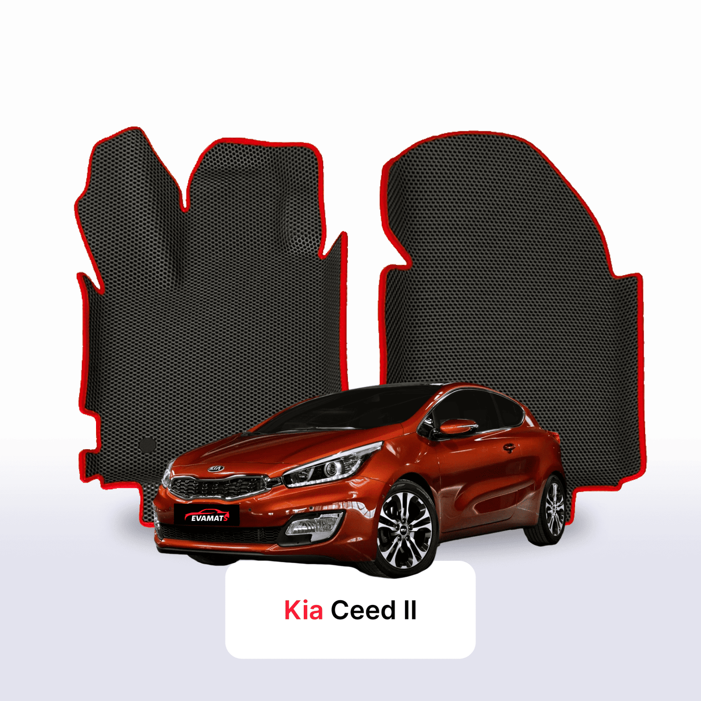 Car mats EVA for Kia Ceed II gen 2012-2018 year HATCHBACK 3 door