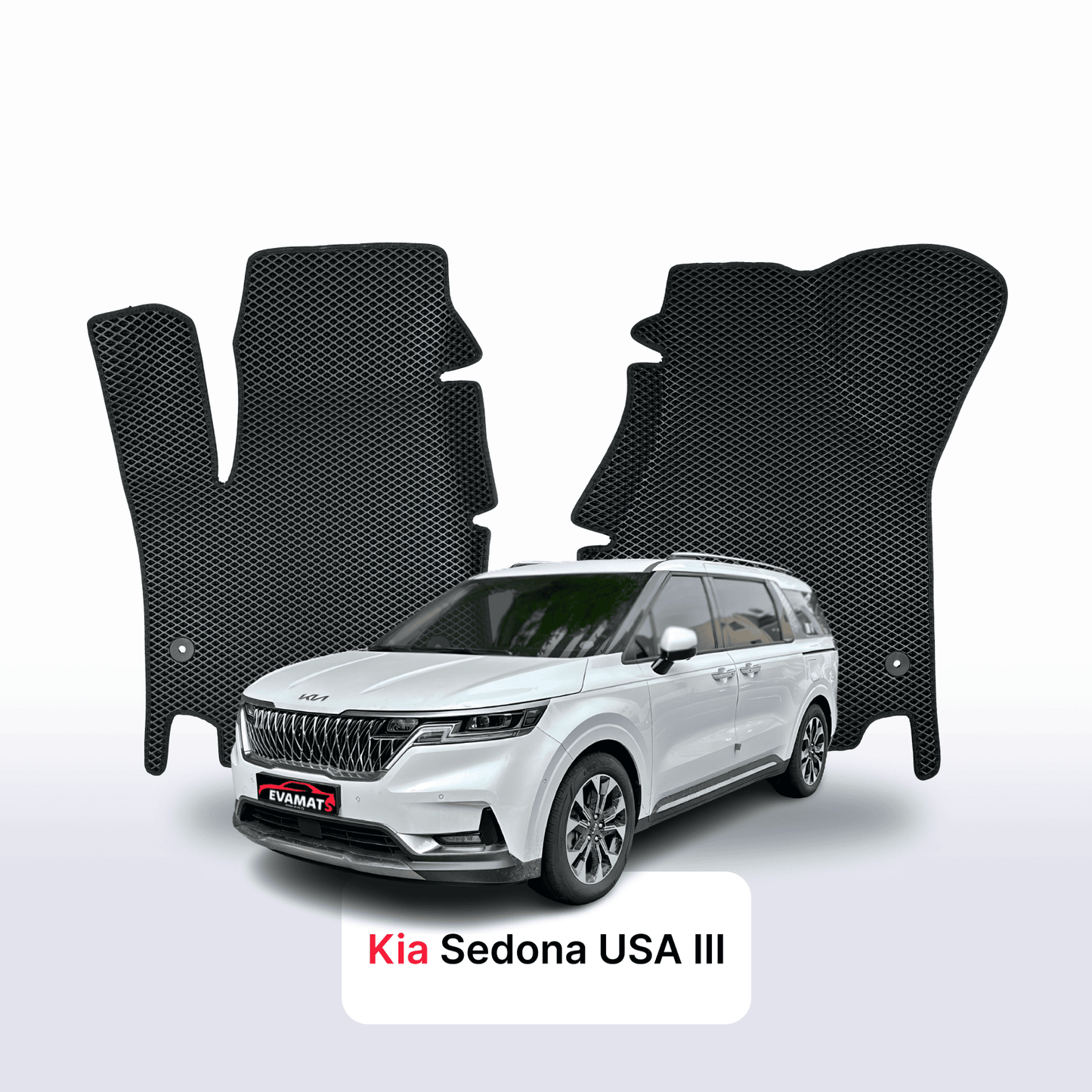 Car mats EVAMATS for Kia Sedona USA III gen 2014-2020 year MINIVAN