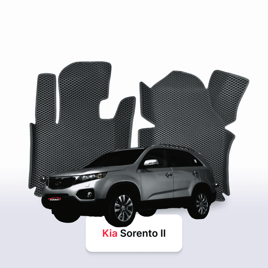 Car mats EVAMATS for Kia Sorento II gen 2009-2014 year SUV 7 seater