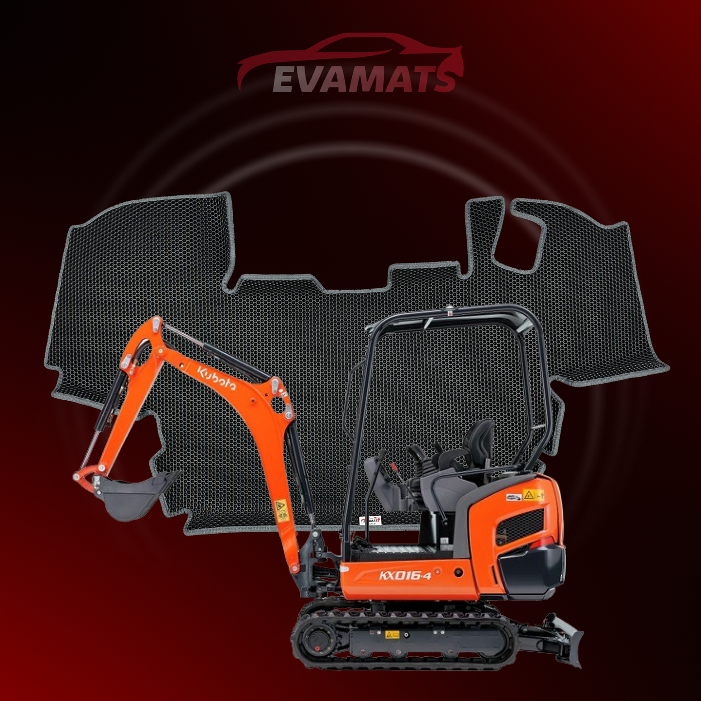 Autokoberce EVAMATS pre Kubota KX016-4 1 gen 2014-2025 rok DIGGER