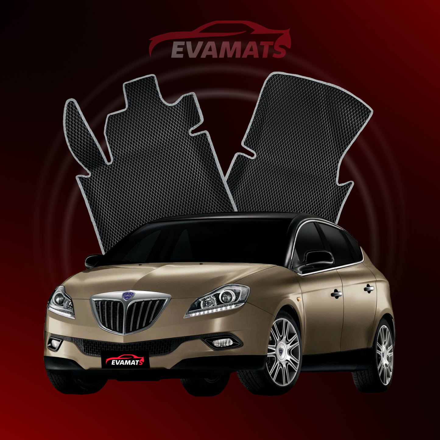 Autokoberce EVAMATS pro Lancia Delta(844) 3 gen 2008-2014 rok HATCHBACK 5dv.