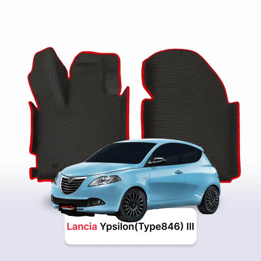 Car mats EVAMATS for Lancia Ypsilon(Type846) 3 gen 2011-2023 year HATCHBACK 3 door