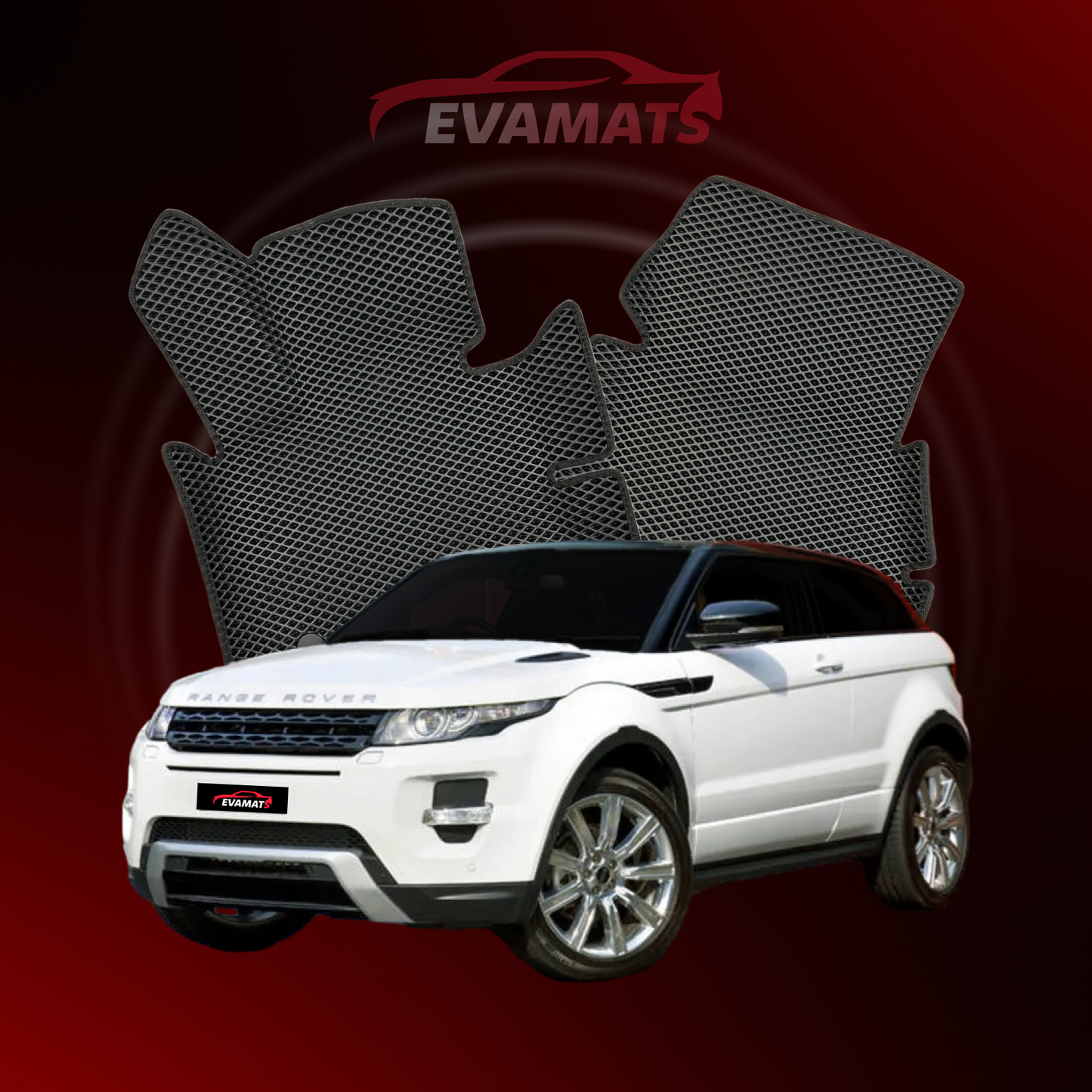 Autokoberce EVAMATS pro Land Rover Range Rover Evoque 1 gen 2011-2018 rok SUV 3dv.