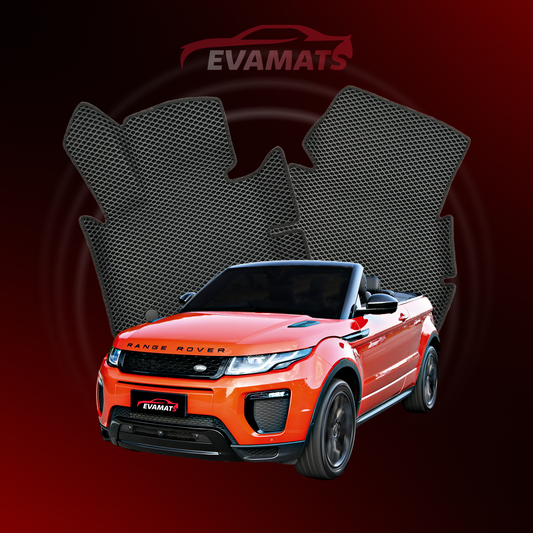 Alfombrillas de coche EVAMATS para Land Rover Range Rover Evoque 1ª generación 2015-2018 SUV CABRIO 3 puertas