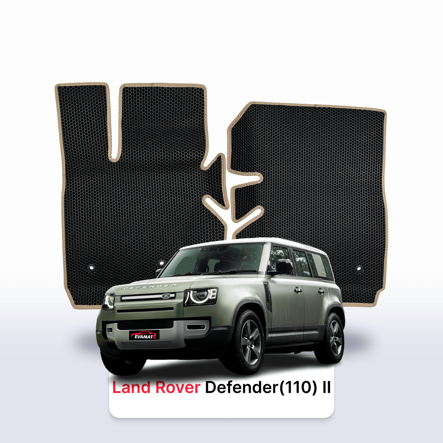 Car mats EVAMATS for Land Rover Defender(110) 2 gen 2019-2025 year SUV