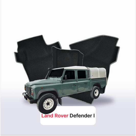 Car mats EVA for Land Rover Defender 1 gen 1983-2016 year PICK-UP  double cabin