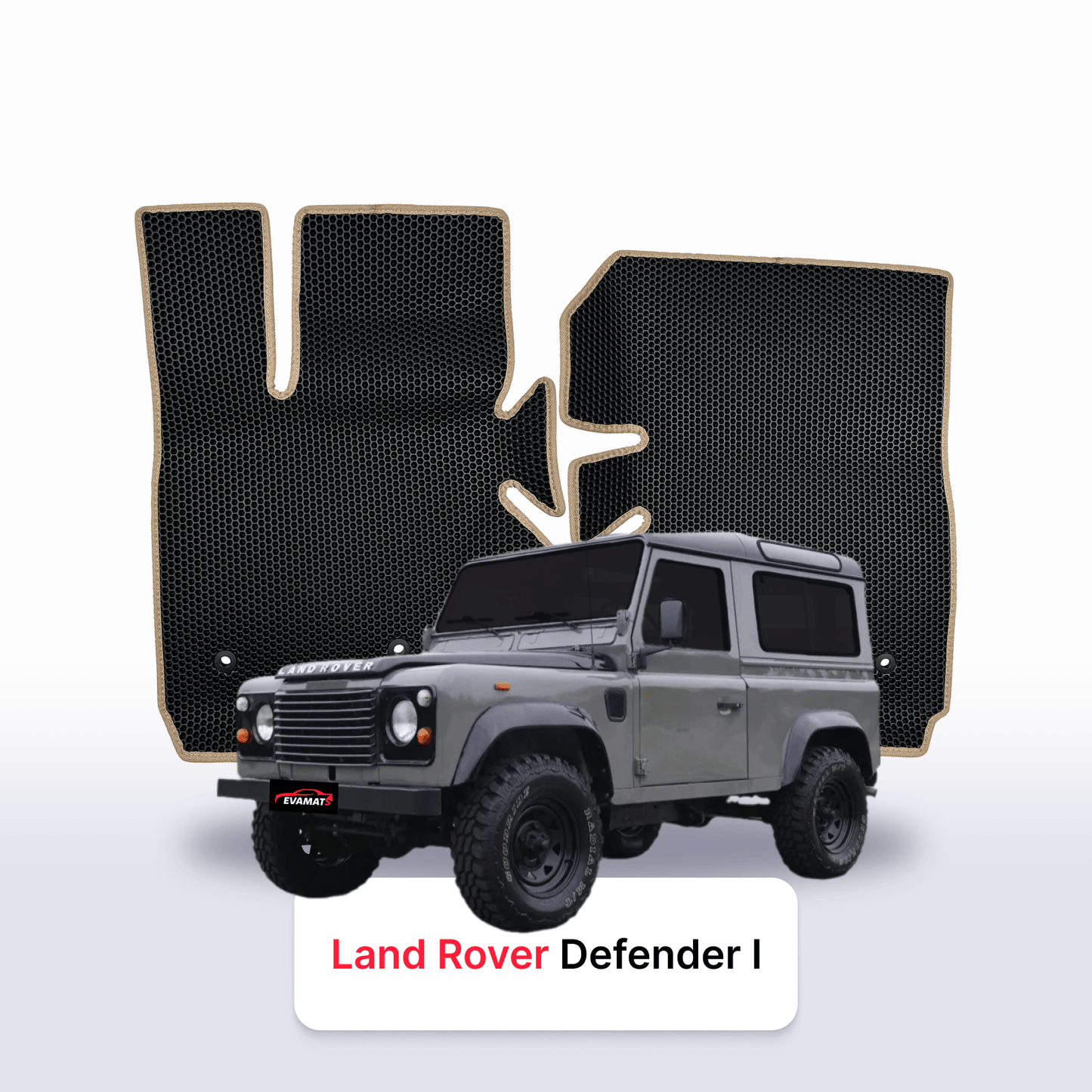 Car mats EVA for Land Rover Defender 1 gen 1983-2016 year SUV 3 door