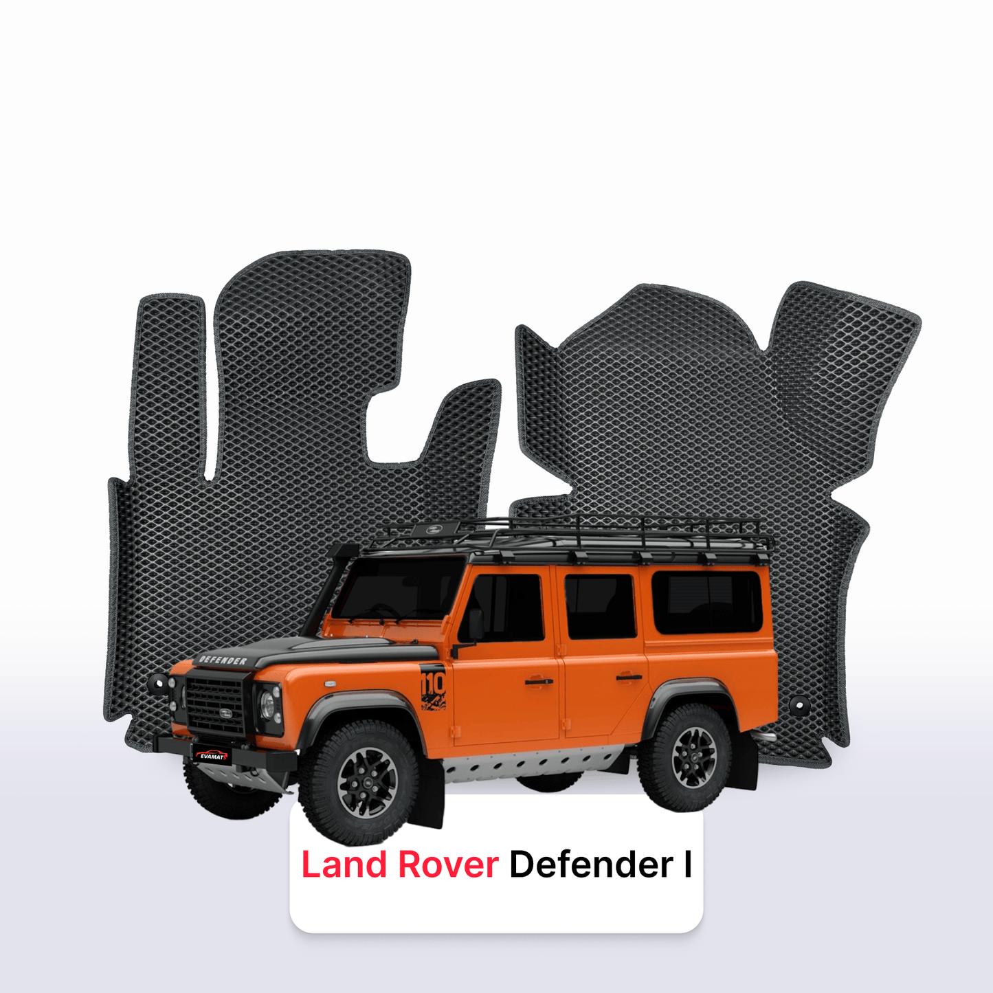 Car mats EVAMATS for Land Rover Defender 1 gen 1983-2016 year SUV 5 door