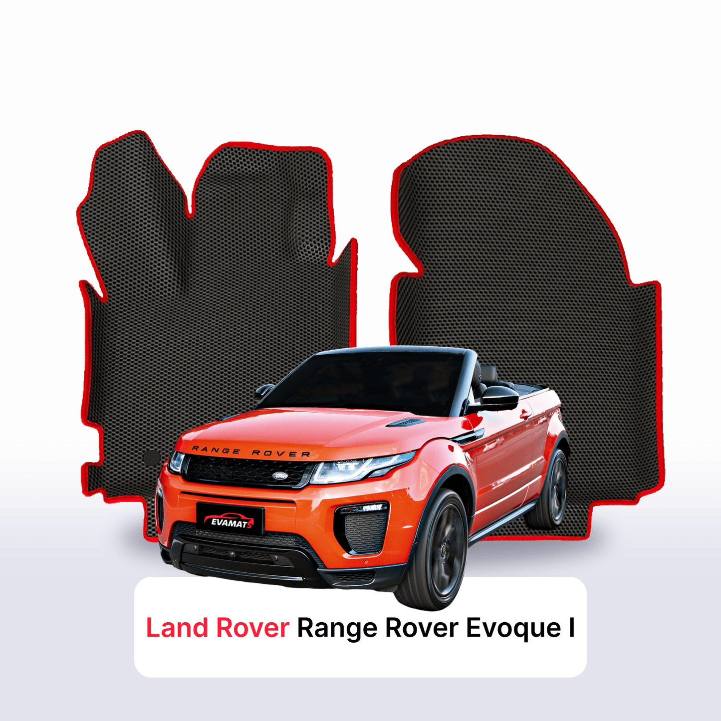 Car mats EVAMATS for Land Rover Range Rover Evoque 1 gen 2015-2018 year SUV CABRIO 3 door