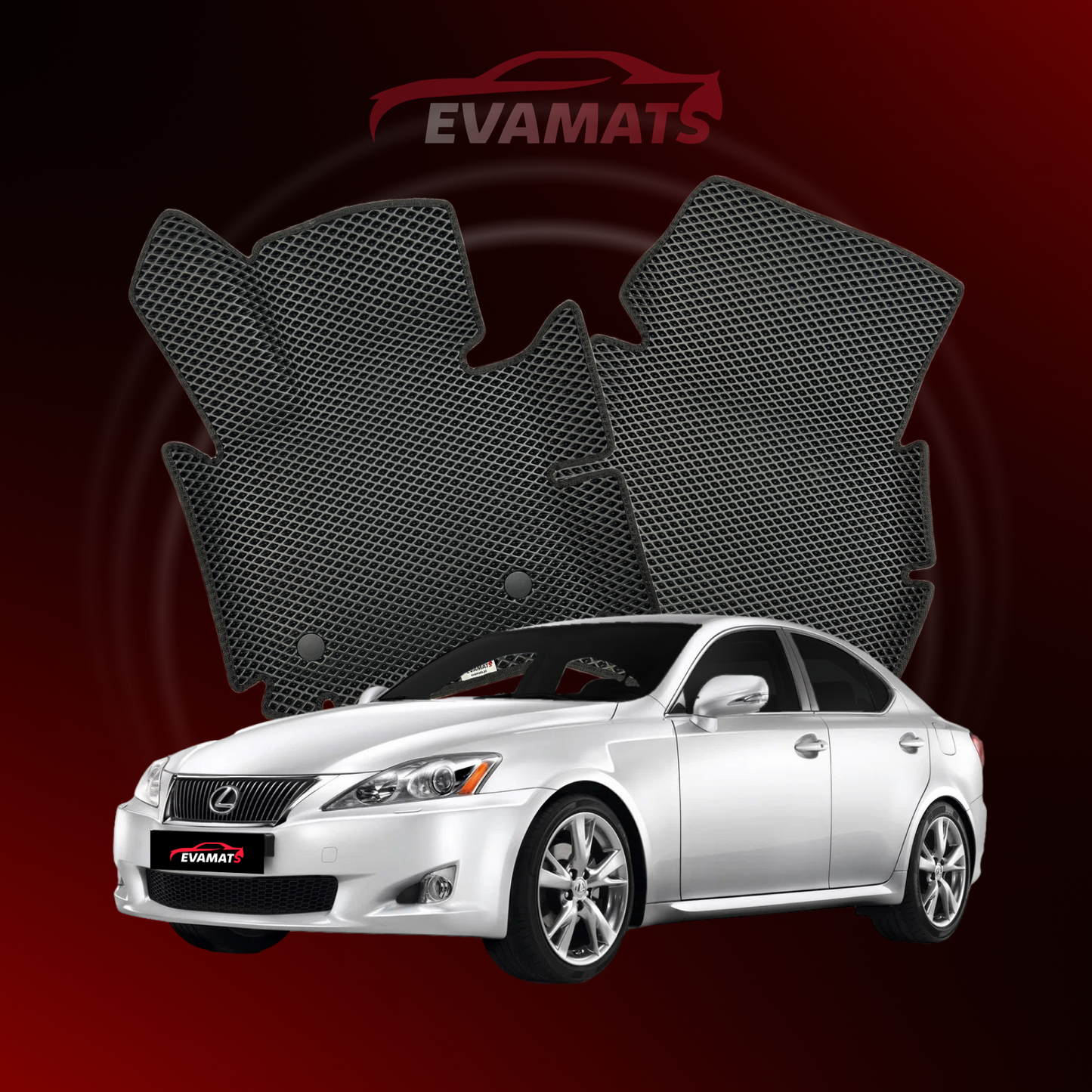 Autokoberce EVAMATS pro Lexus IS 2 gen 2005-2016 rok SEDAN