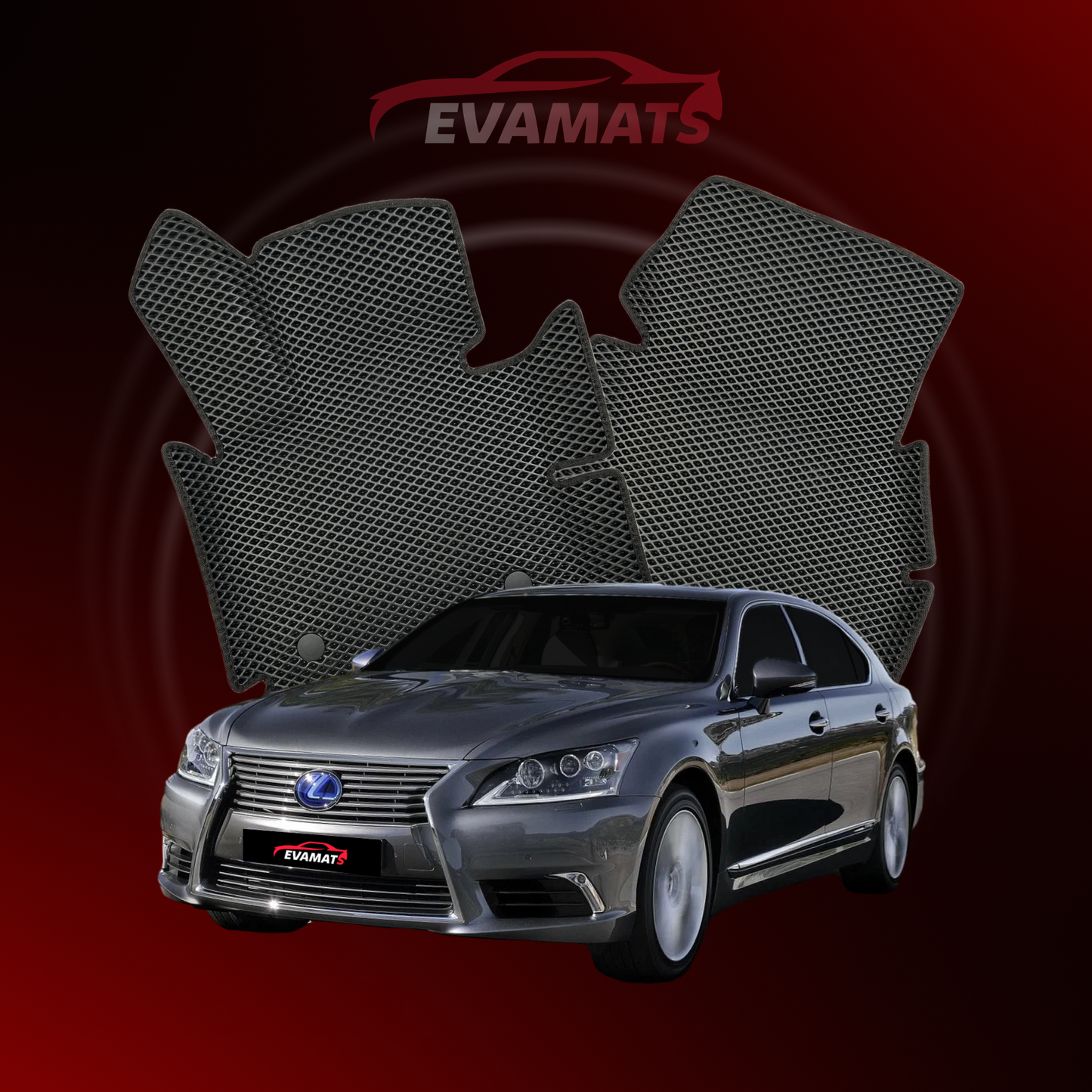 Tappetini per auto EVAMATS per Lexus LS 4 gen 2006-2017 anno BERLINA LUNGA